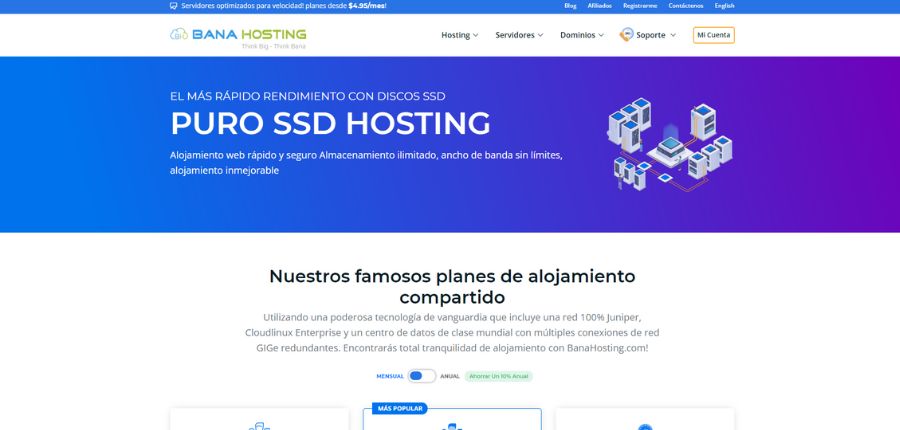 Alojamiento web en España con Banahosting