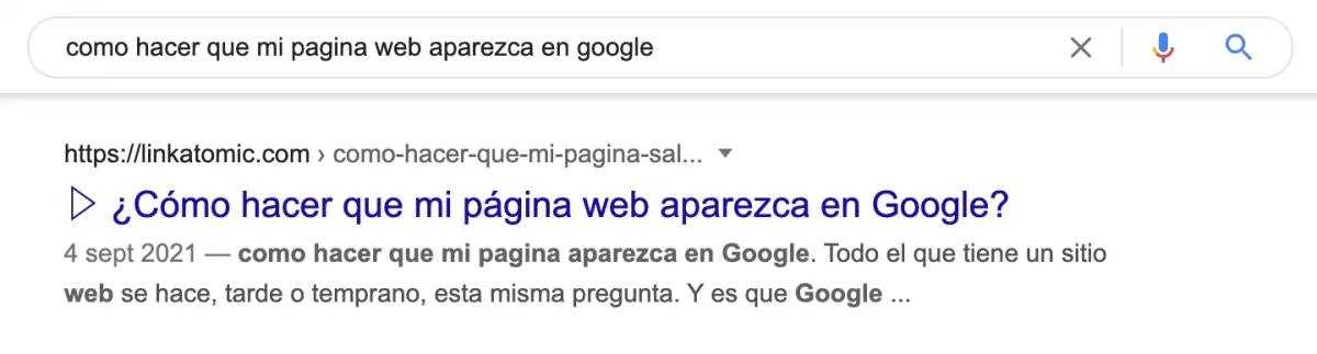 Como aparecer en los resultados de busqueda de Google