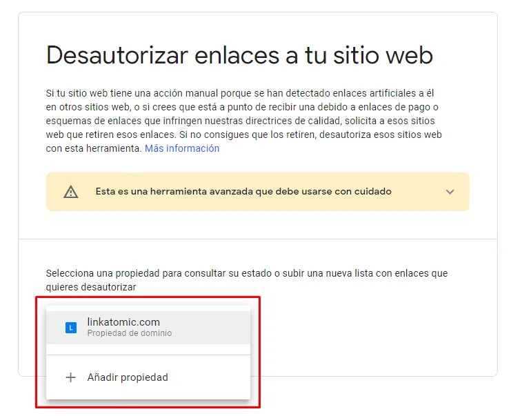 Cómo desautorizar enlaces tóxicos
