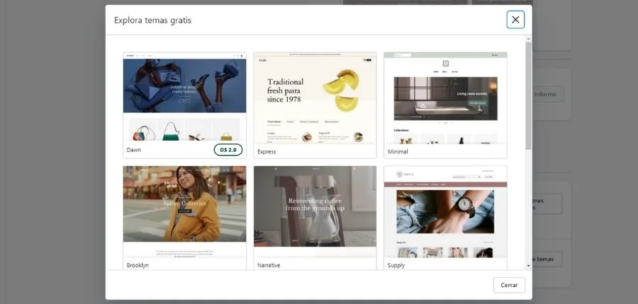 Colección de temas gratuitos para tienda online