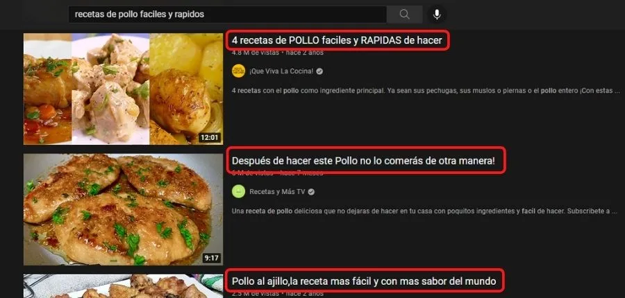 Titulos SEO en vídeos de Youtube